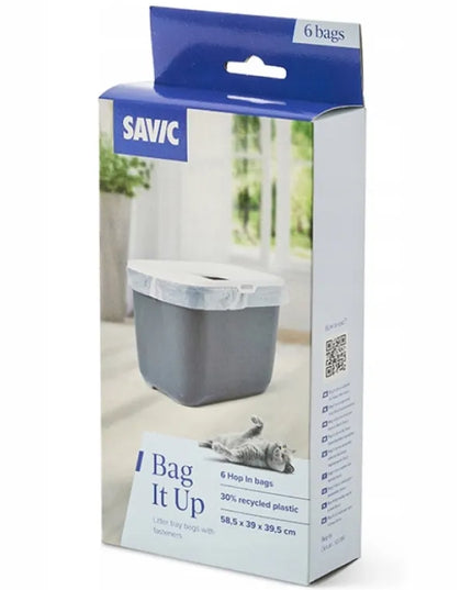SAVIC HOP IN maišai kačių tualetui, dideli ir tvirti, 6 vnt., 58,5x39 cm