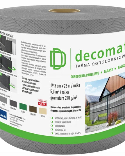 Scala Plastics – DECOMAT – tvoros juosta 19,3x2600 cm, pilka