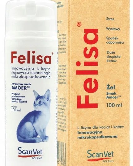 SCANVET Felisa imuninė sistema lizinas katėms 100 ml