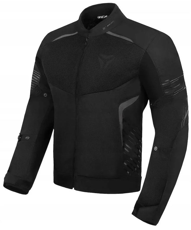 SECA SUMMER WAY BLACK tekstilinė motociklininko striukė L dydžio