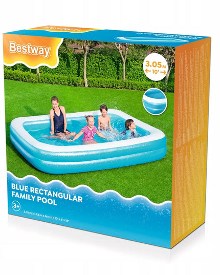 Šeimos pripučiamas sodo baseinas Bestway 305x183x46 cm 54150