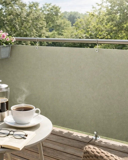 Sekey balkono uždanga „Cappuccino“, vandeniui atsparus „Oxford“ audinys, 80 x 500 cm