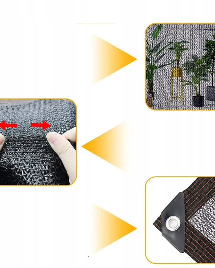 Šešėliavimo tinklelis apsauga nuo saulės sodui, terasai, balkonui 2x3m