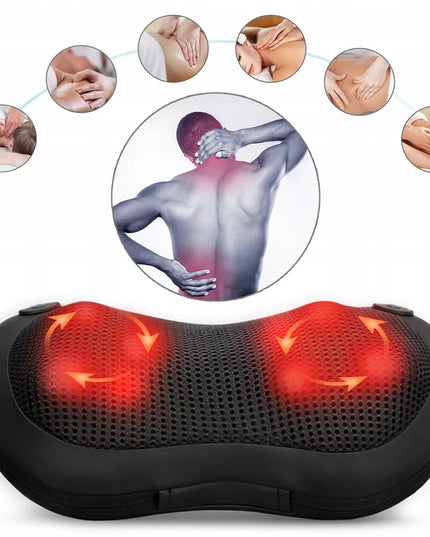 Shiatsu masažinė pagalvė nugarai, sprandui ir kojoms su šildymo funkcija