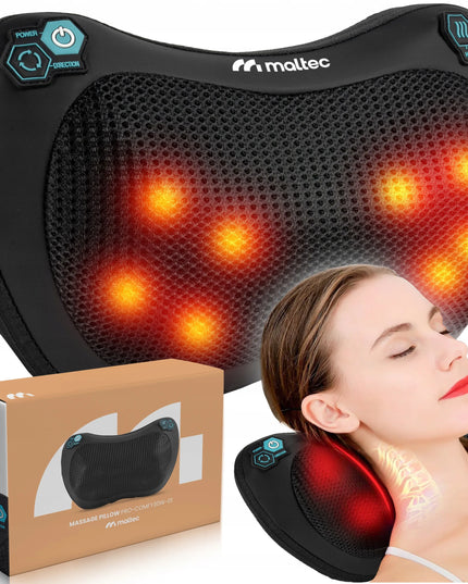 Shiatsu masažinė pagalvė nugarai, sprandui ir kojoms su šildymo funkcija