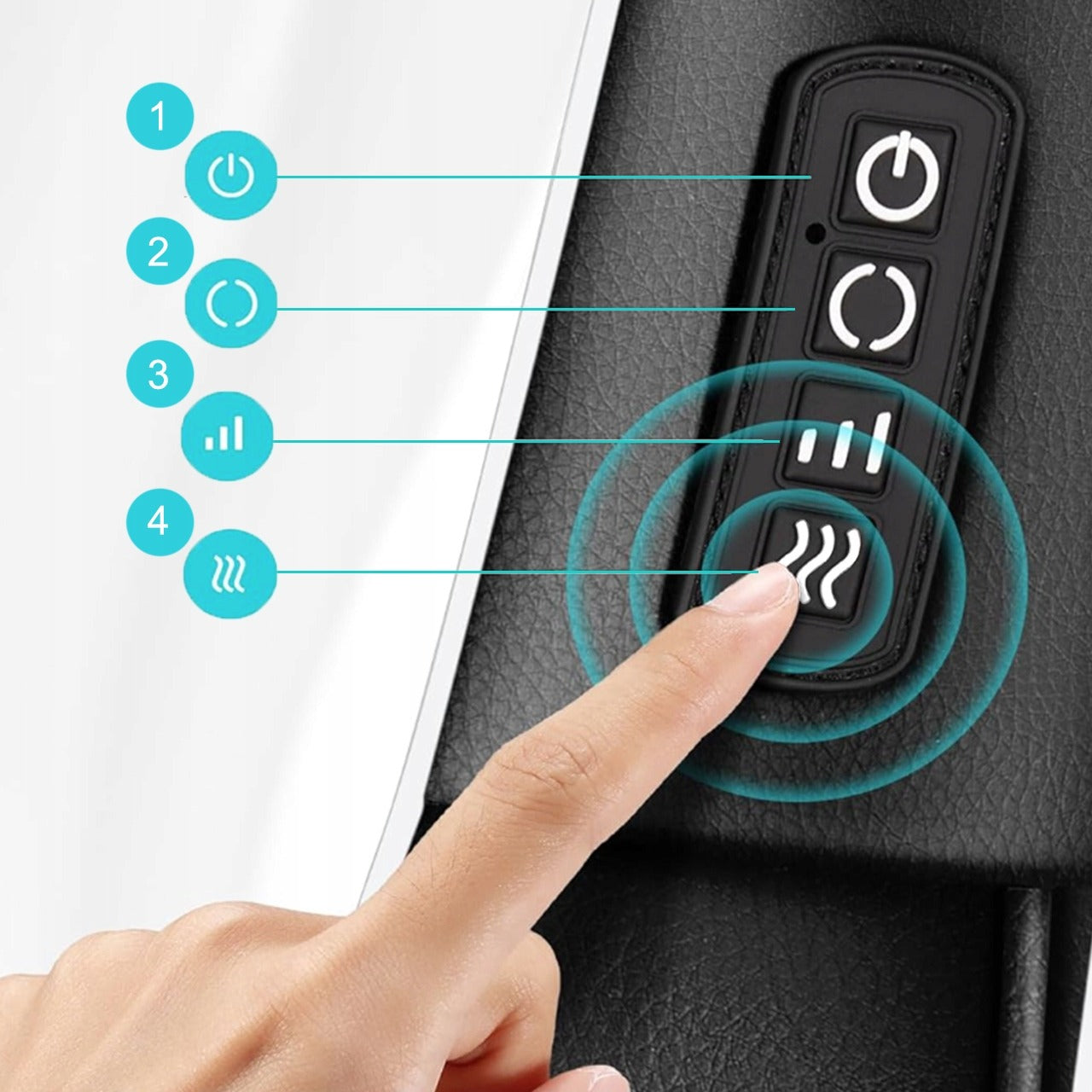 Kaklo ir nugaros masažuoklis su šildymu MalTec PRO-Comfy30W-02 – masažas namuose, darbe ir automobilyje