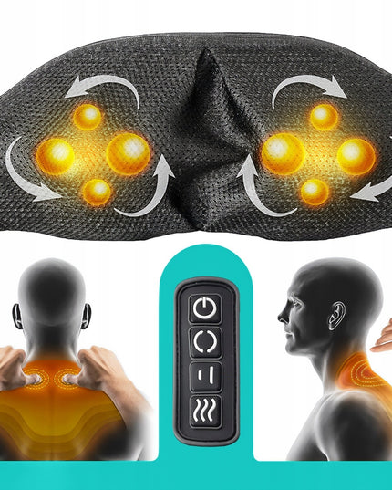 Kaklo ir nugaros masažuoklis su šildymu MalTec PRO-Comfy30W-02 – masažas namuose, darbe ir automobilyje