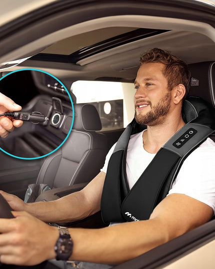 Kaklo ir nugaros masažuoklis su šildymu MalTec PRO-Comfy30W-02 – masažas namuose, darbe ir automobilyje
