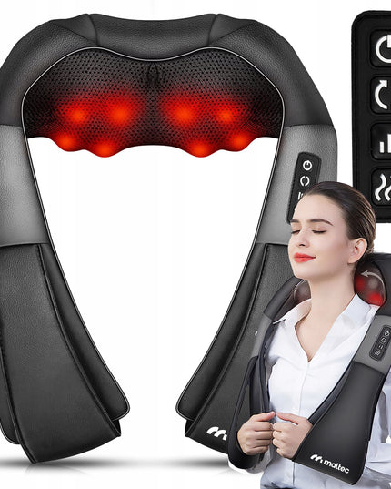 Kaklo ir nugaros masažuoklis su šildymu MalTec PRO-Comfy30W-02 – masažas namuose, darbe ir automobilyje