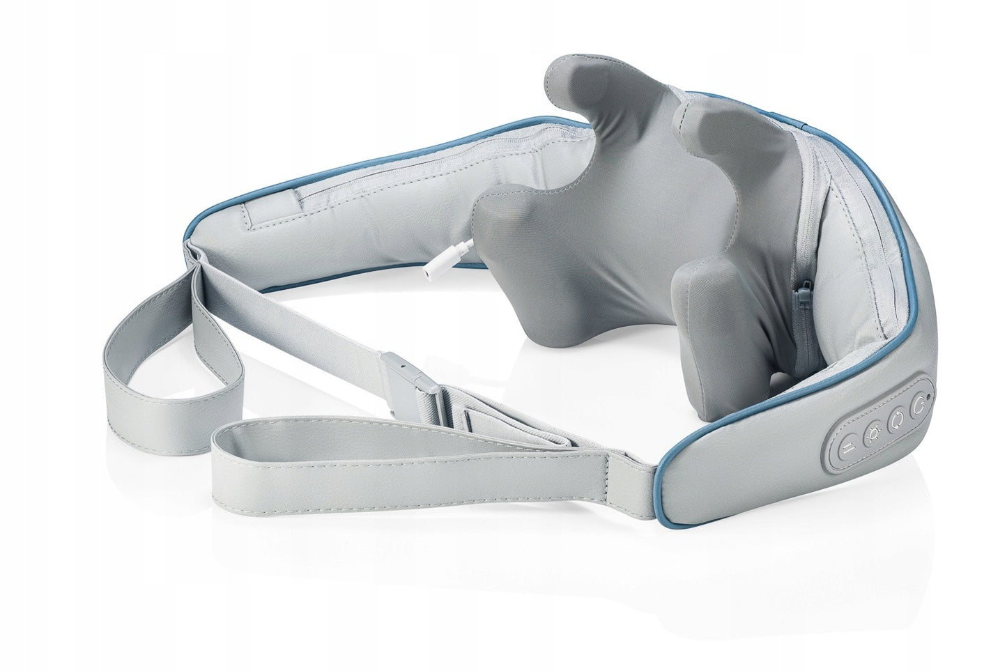 Masažuoklis nugarai, kaklui ir pečiams Shiatsu NeckChill Beauty Limited® su belaidžiu USB įkrovimu, 3D masažo galvutėmis ir šildymo funkcija
