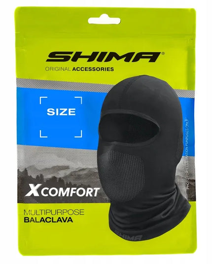 Shima Balaclava X-Comfort motociklininko balaklava XL-3XL juoda