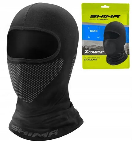 Shima Balaclava X-Comfort motociklininko balaklava XL-3XL juoda