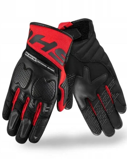 SHIMA BLAZE 2.0 MEN raudonos vyriškos trumpos motociklininko pirštinės