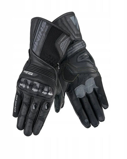 Shima STR-2 VENT BLACK sportinės motociklininko pirštinės