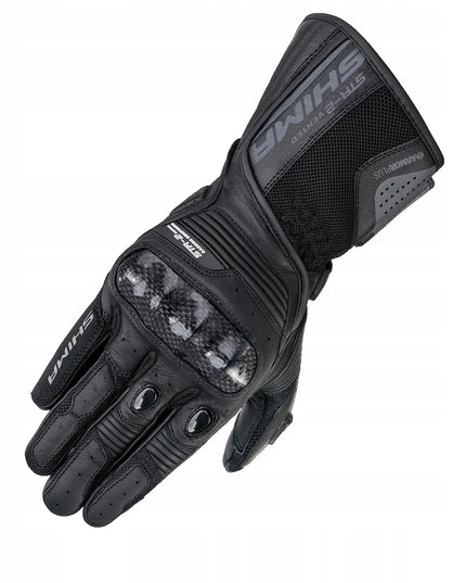Shima STR-2 VENT BLACK sportinės motociklininko pirštinės