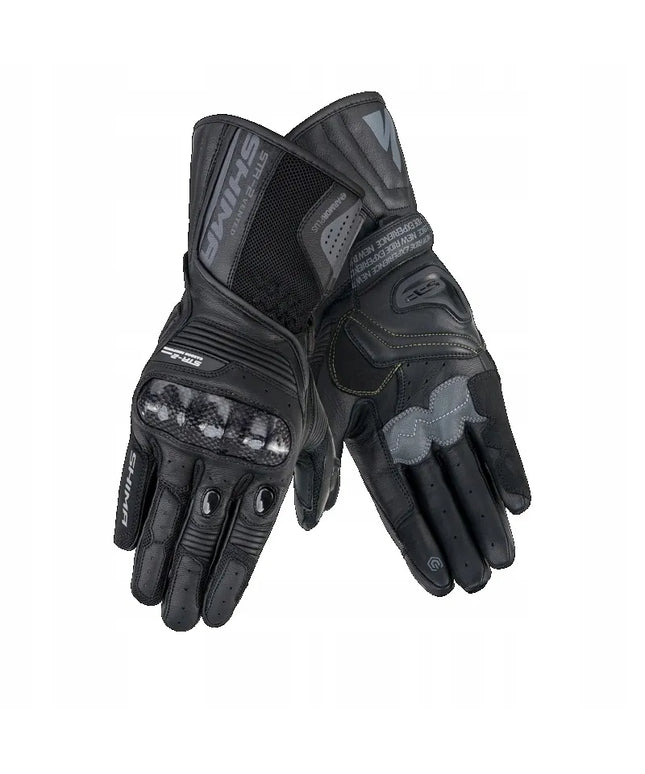 Shima STR-2 VENT BLACK sportinės motociklininko pirštinės