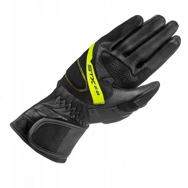 SHIMA STX 2.0 ilgos vyriškos motociklininko pirštinės FLUO