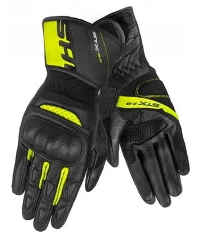 SHIMA STX 2.0 ilgos vyriškos motociklininko pirštinės FLUO