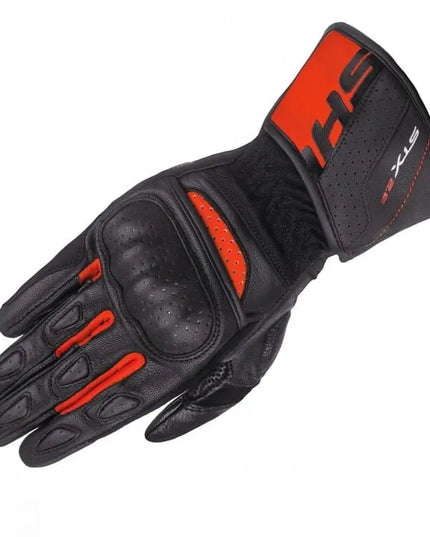 SHIMA STX 2.0 vyriškos ilgos motociklininko pirštinės, raudonos