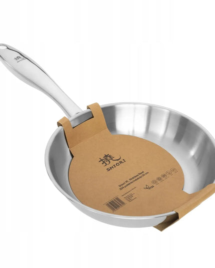 Shiori Stainless Steel 304 keptuvė be dangos, skirta indukcijai, 20 cm
