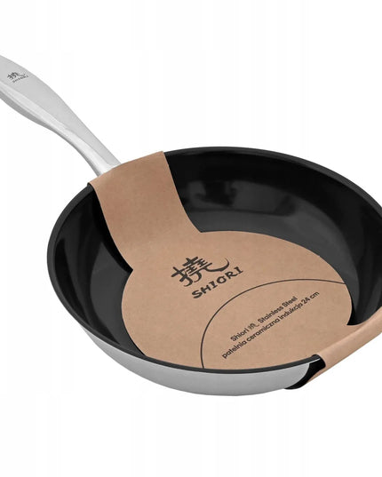 Shiori Stainless Steel 304 keptuvė su keramine danga, indukcinė, 24 cm