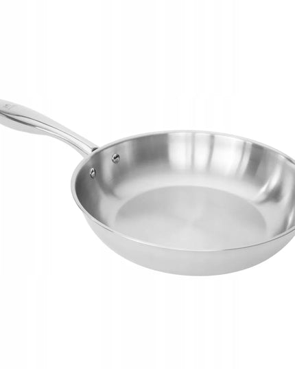 Shiori Stainless Steel 304 nerūdijančio plieno keptuvė be dangos indukcinei viryklei 24 cm