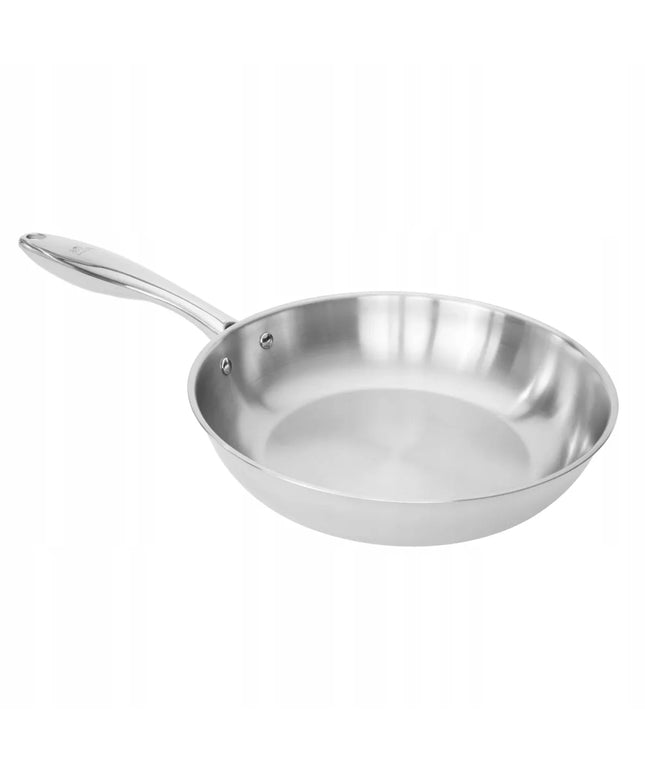 Shiori Stainless Steel 304 nerūdijančio plieno keptuvė be dangos indukcinei viryklei 24 cm