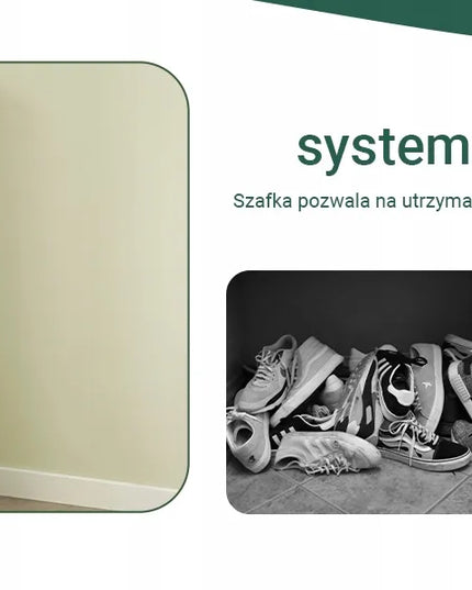 Siaura batų spintelė su lentyna batams, komoda prieškambariui ir drabužinei SoBuy FSR94-W