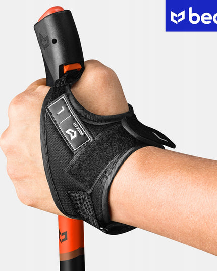 Reguliuojamos Šiaurietiško Ėjimo Lazdos Beon NX2 – Sulankstomos, Juodos, Su 2 Poromis Guminukų