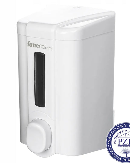 Sieninis skysto muilo ir dezinfekcijos dozatorius Faneco 0,5l baltas PZH