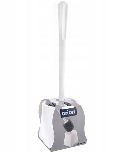 Silikoninis tualeto šepetys su laikikliu baltas / Orion