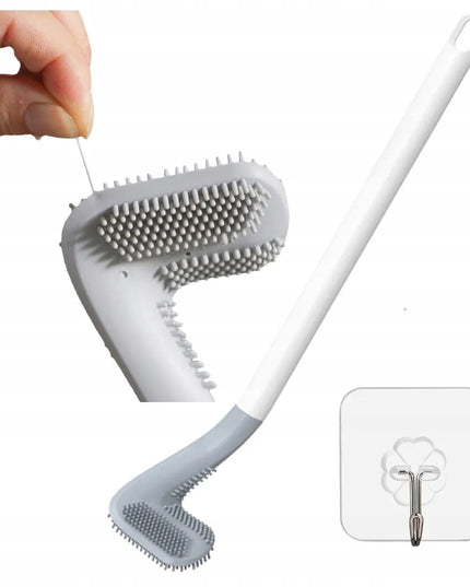Silikoninis tualeto šepetys WC su kabliuku