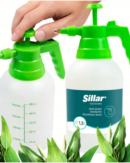 Sillar reguluojamas slėginis rankinis sodo ir namų purkštuvas 1,5 l
