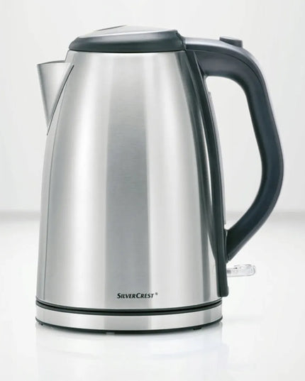 SilverCrest elektrinis virdulys 3100W 1,7L metalinis su besisukančiu pagrindu, sidabrinė/pilka