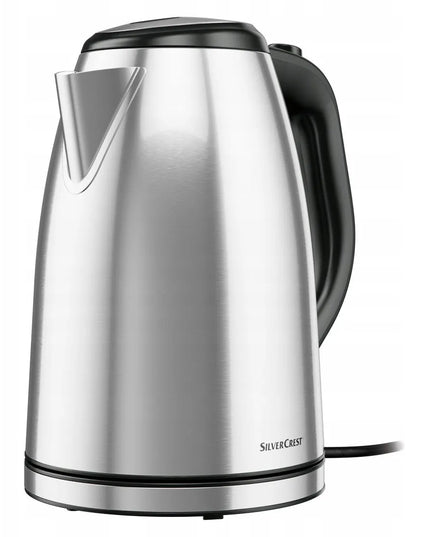 SilverCrest elektrinis virdulys 3100W 1,7L metalinis su besisukančiu pagrindu, sidabrinė/pilka