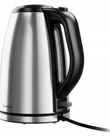 SilverCrest elektrinis virdulys 3100W 1,7L metalinis su besisukančiu pagrindu, sidabrinė/pilka