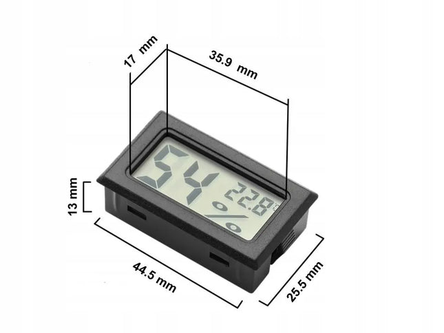 Skaitmeninis LCD higrometras ir termometras