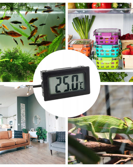 Skaitmeninis LCD skydinis elektroninis termometras su zondu -50°C +110°C