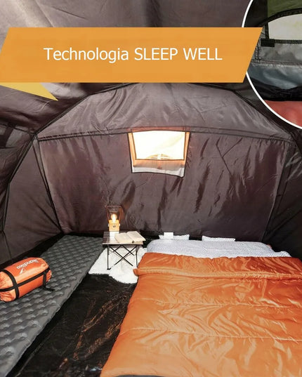 Skandika Egersund 7 Plus Sleeper šeimyninė palapinė, 6 vietų, 18 m²