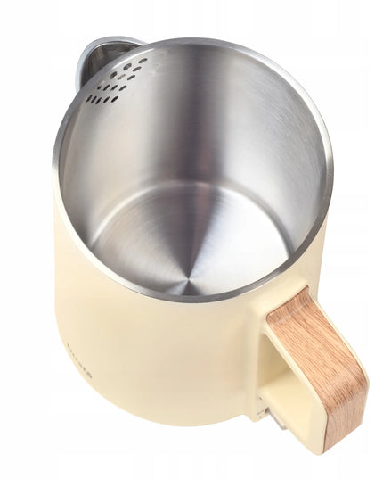Skandinaviško stiliaus elektrinis virdulys Husla 2000W kreminis 1,5L belaidis