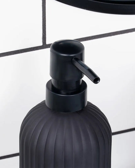 Skysto muilo ir indų ploviklio dozatorius Vilde, 400 ml, juodas