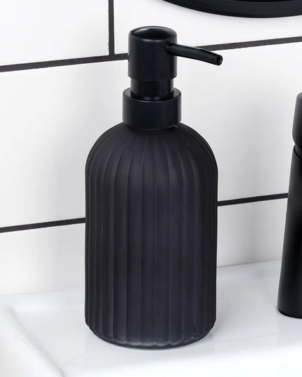 Skysto muilo ir indų ploviklio dozatorius Vilde, 400 ml, juodas