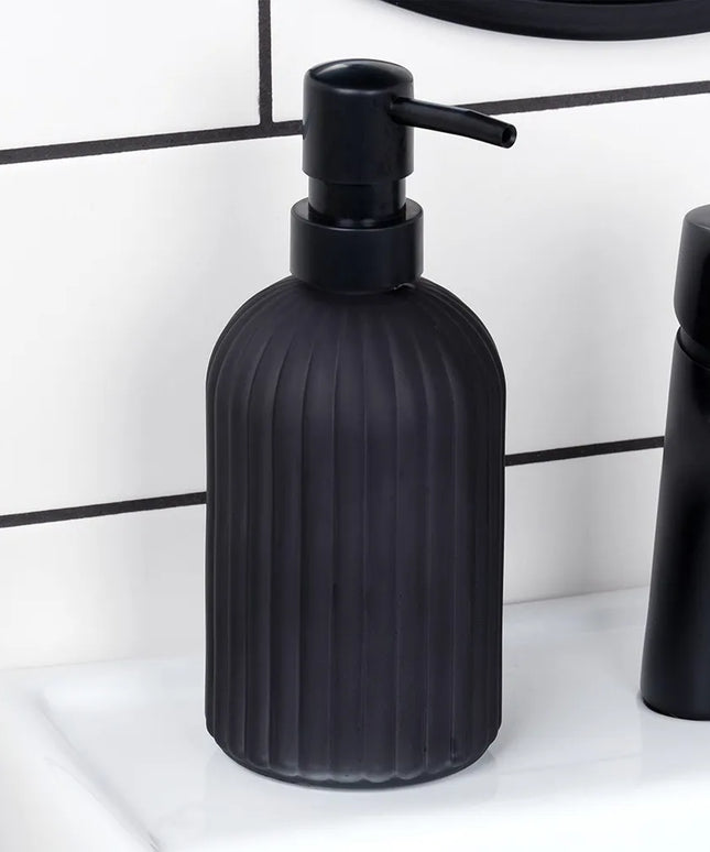 Skysto muilo ir indų ploviklio dozatorius Vilde, 400 ml, juodas