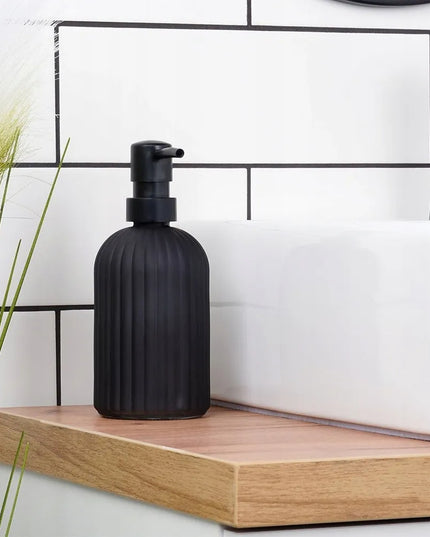 Skysto muilo ir indų ploviklio dozatorius Vilde, 400 ml, juodas
