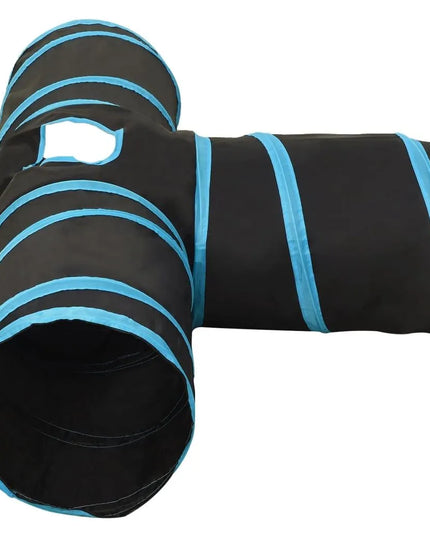 Šlamantis sulankstomas tunelis katėms su 3 įėjimais ir kamuoliukais, 82 cm
