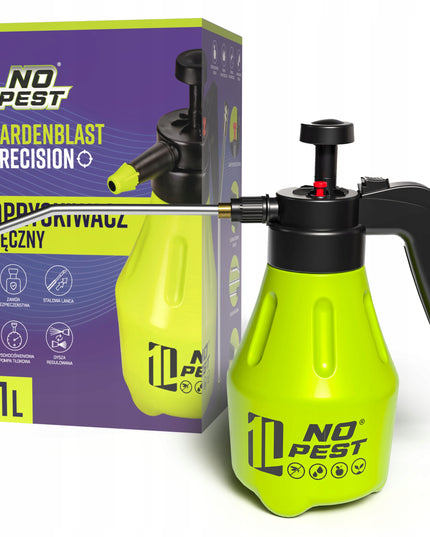 Slėginis purkštuvas No-Pest Gardenblast Precision 1L su reguliuojamu antgaliu