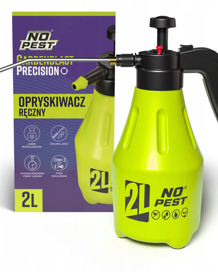 Slėginis purkštuvas No-Pest Gardenblast Precision 2L su reguliuojamu antgaliu