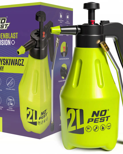 Slėginis purkštuvas No-Pest Gardenblast Precision 2L su reguliuojamu antgaliu