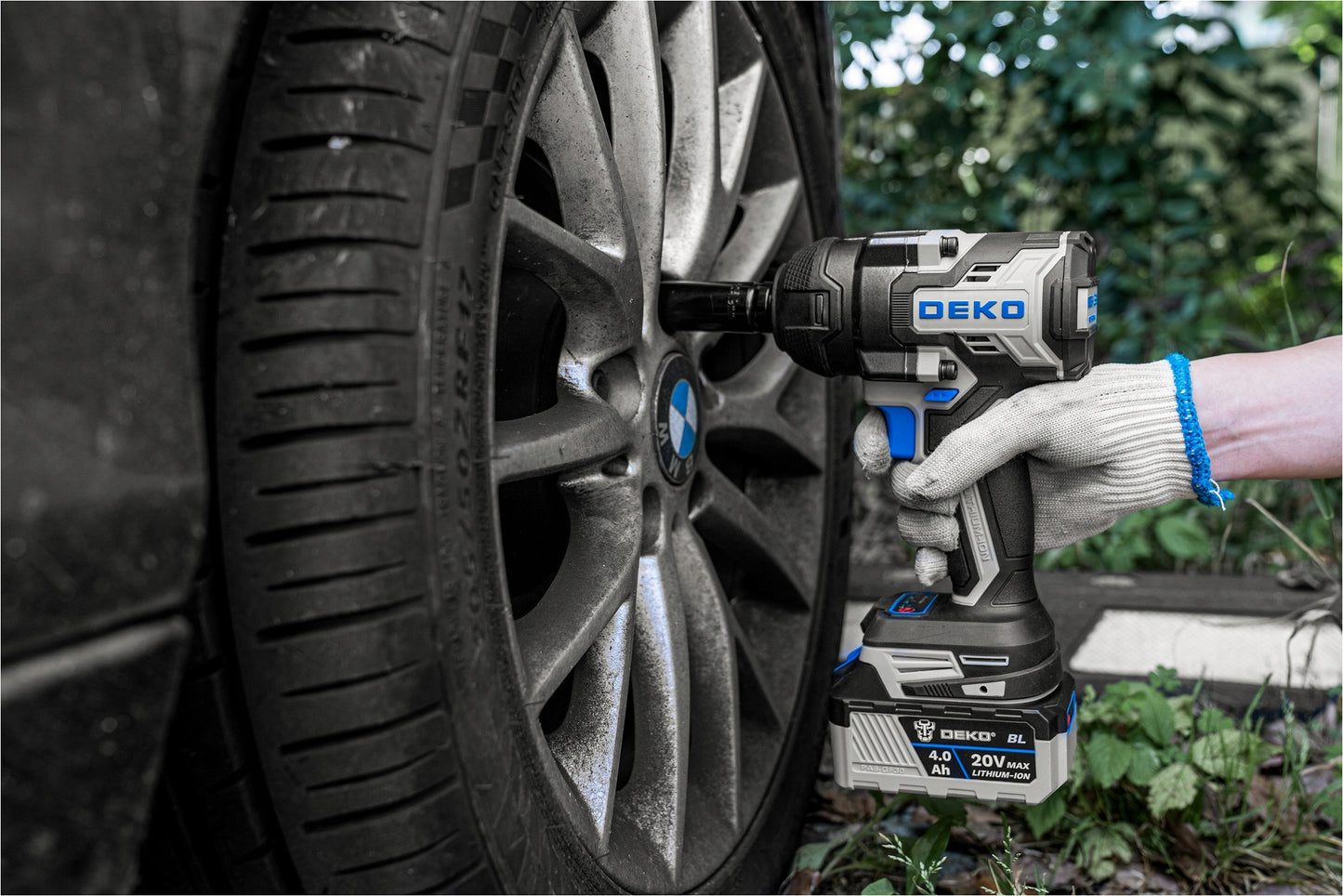 Atsuktuvas smūginis veržliasukis DEKO DKBW20XP01-S1 1/2'' 20V Brushless 800Nm su akumuliatoriumi ir krovikliu
