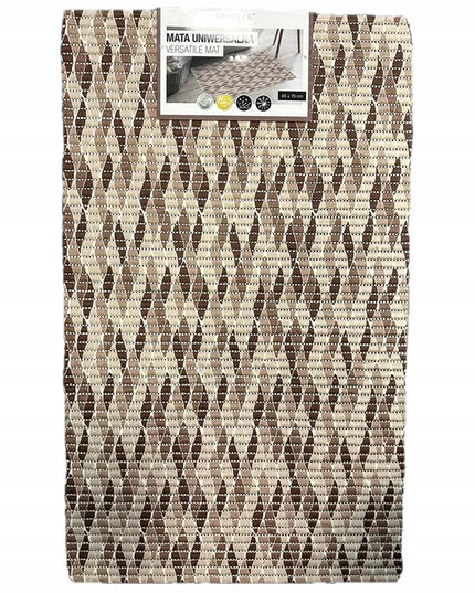 Smukee universalus putplasčio vonios kilimėlis 45 x 75 cm rudas